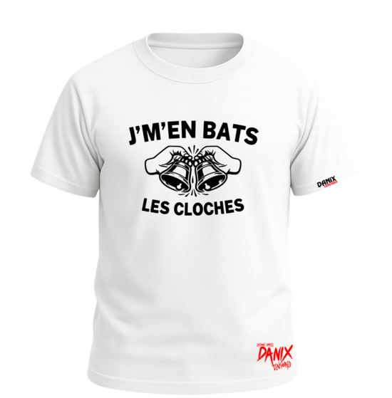 Tshirt J'M'EN BATS LES CLOCHES [DANIX CENSORED]
